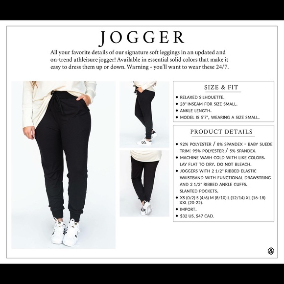 A&D Joggers BLACK**SIZES ADDED** - Picture 6 of 6